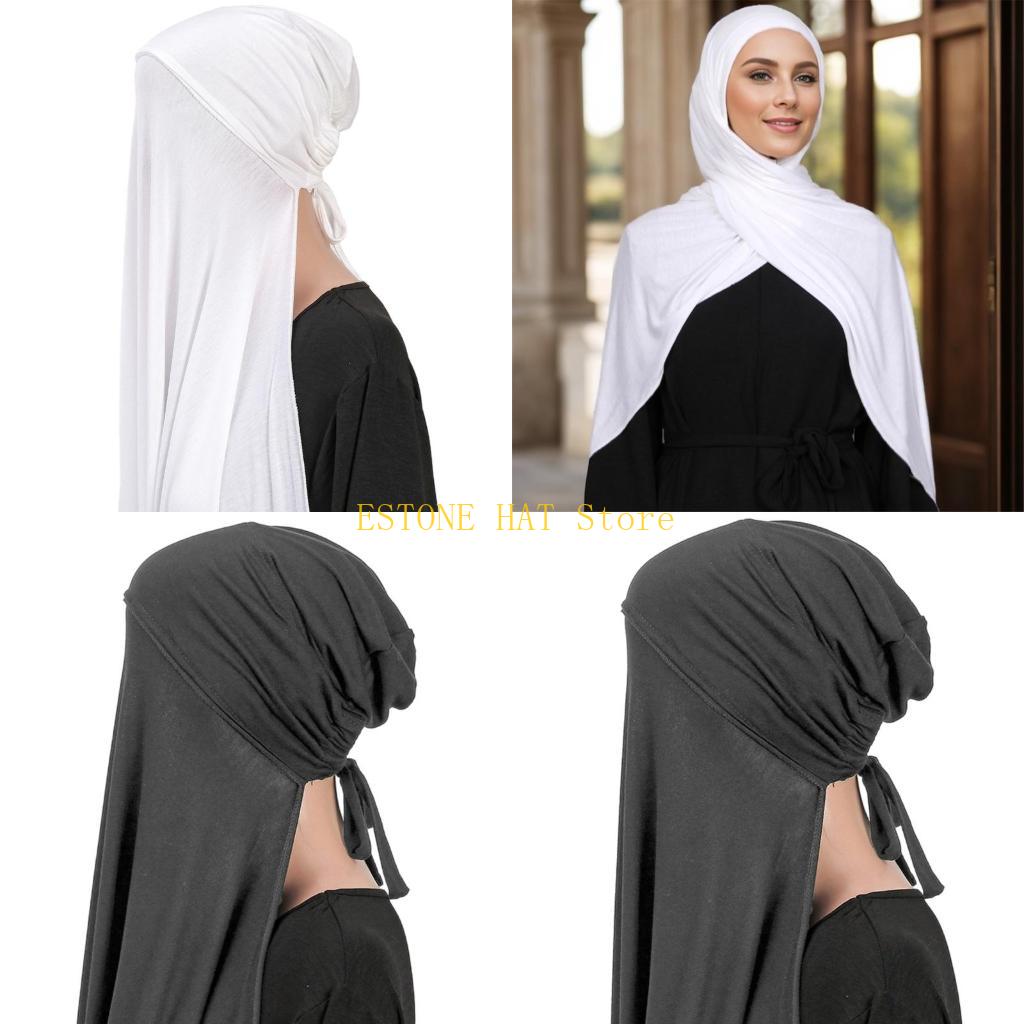 Women Formal Wear Hijab - 49MF Atmungsaktives Polyester-Hijab-Schal zum Wickeln, Kopftuch