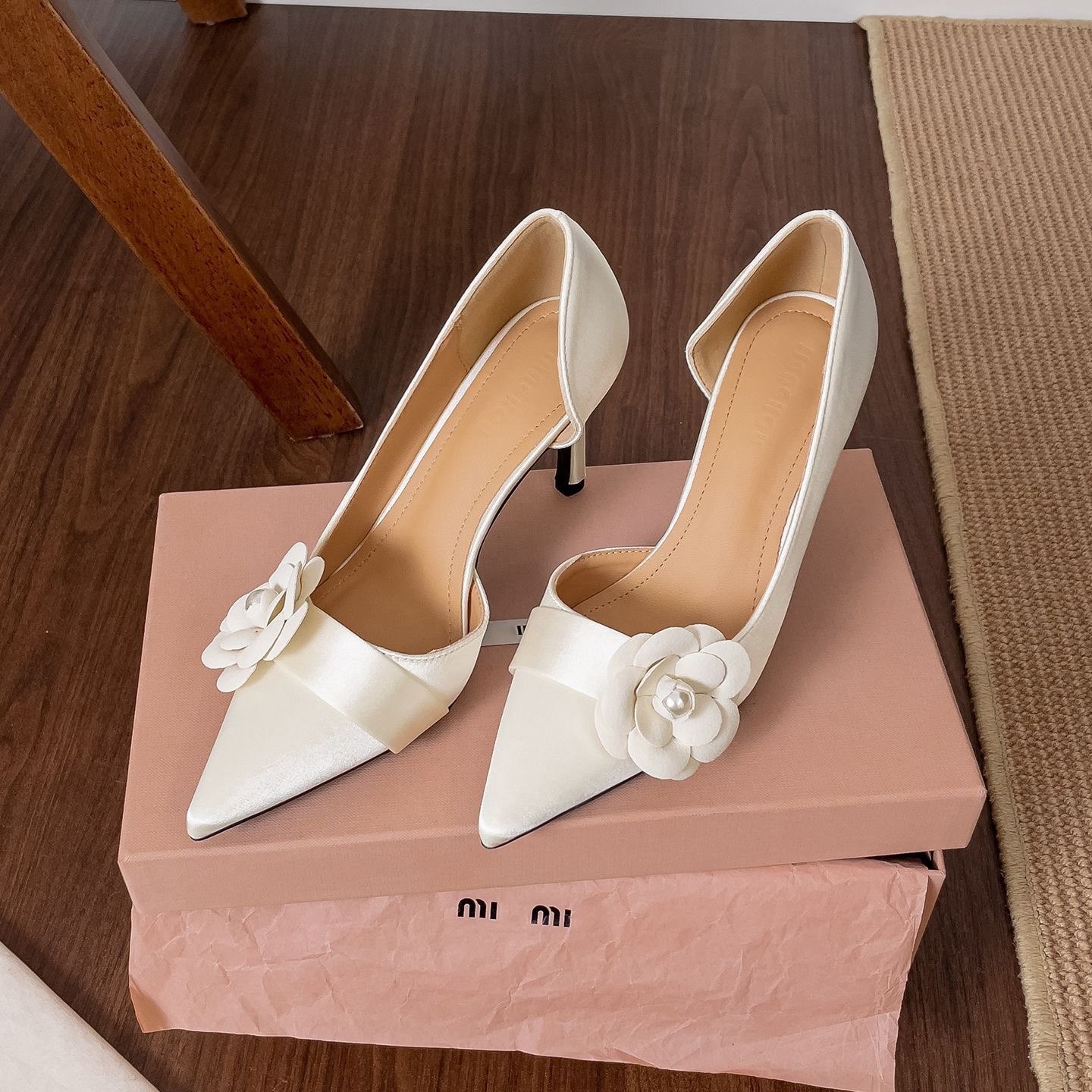 Women Formal Wear Heels - Satin Spitze Stiletto-Pumps für Damen mit