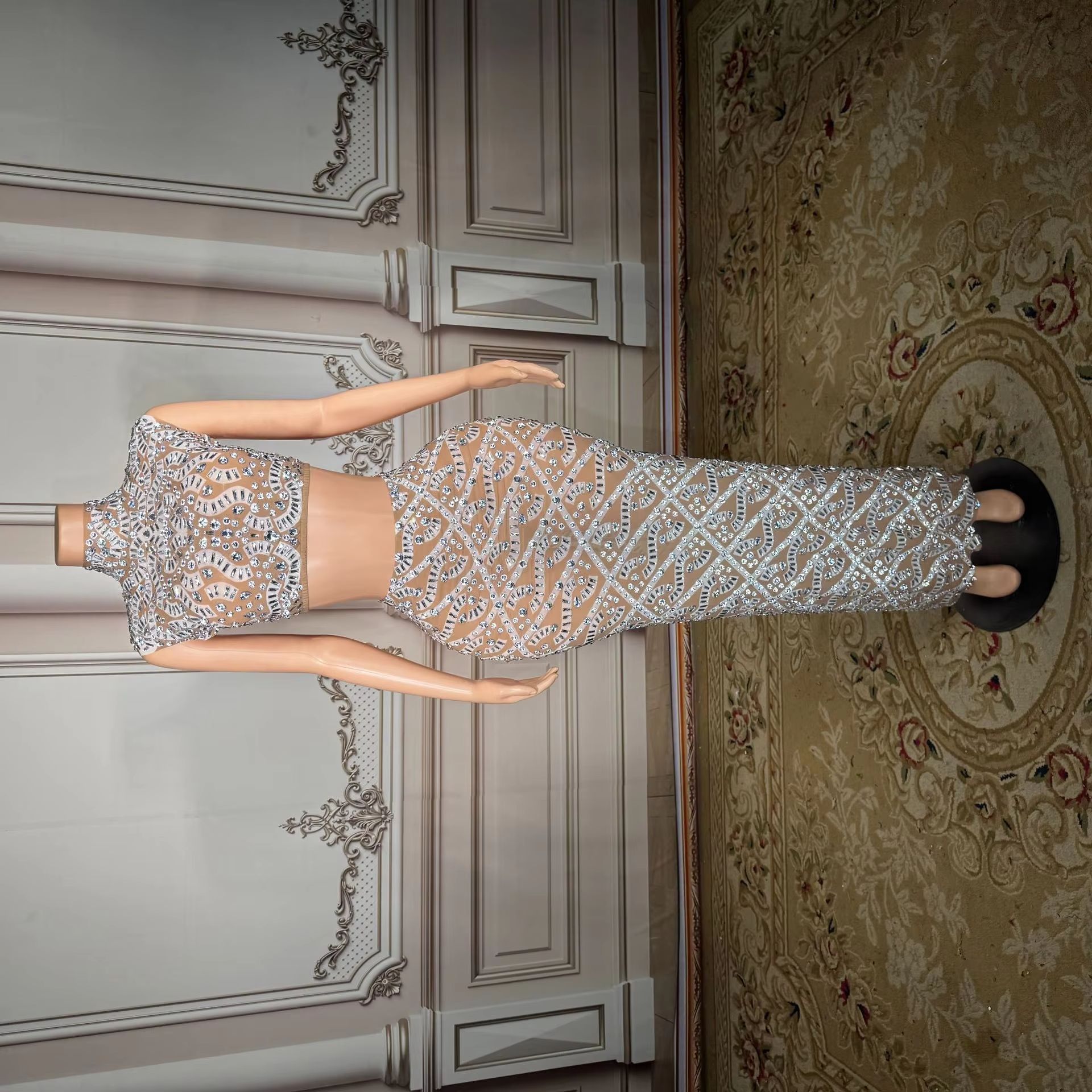 Women Formal Wear Trends - Trendprodukte 2026 Kristall Formelle Abendkleider Wickel-Hüftformer