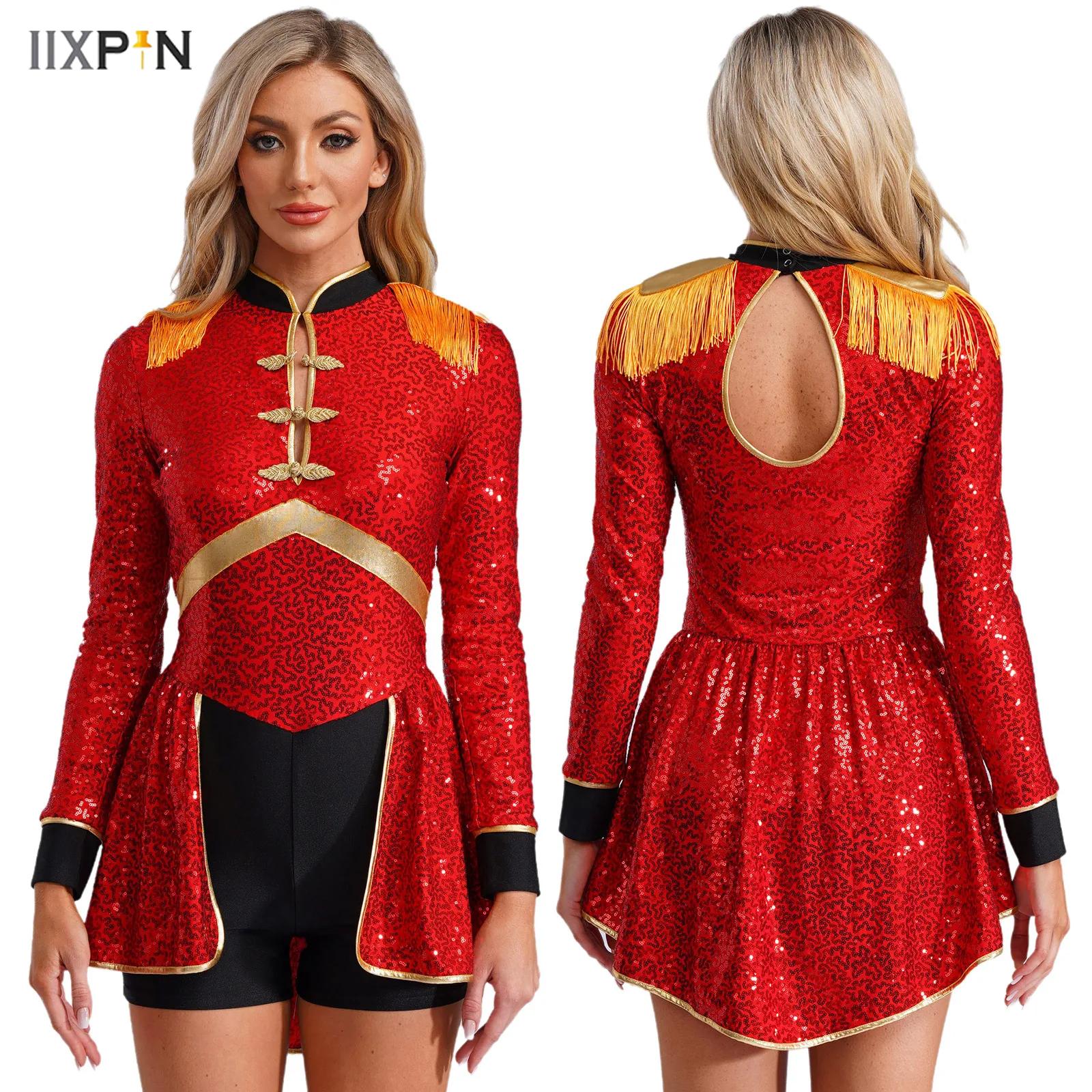 Women'S Formal Wear Jumpsuit - Frauen Zauberer Body Pailletten Zirkusdirektor Zirkus