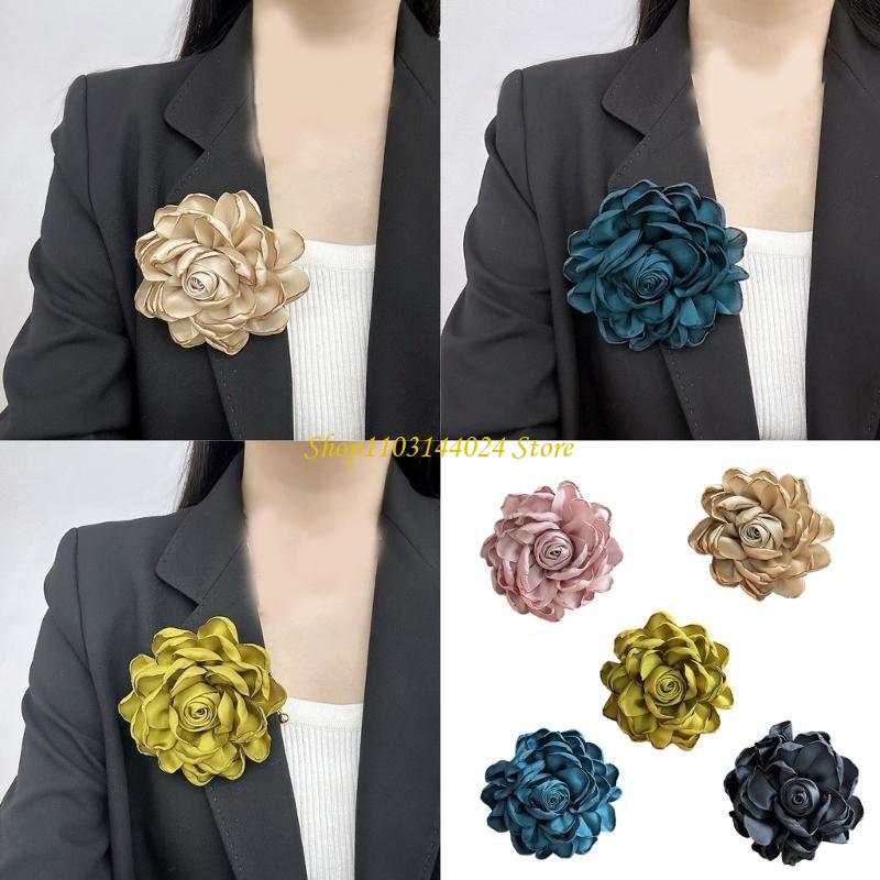 Formal Wear Jewelry For Women - N5KE Damen-Kragen-Reversnadel, Damen-Blumenbrosche, perfekt für Hochzeit,