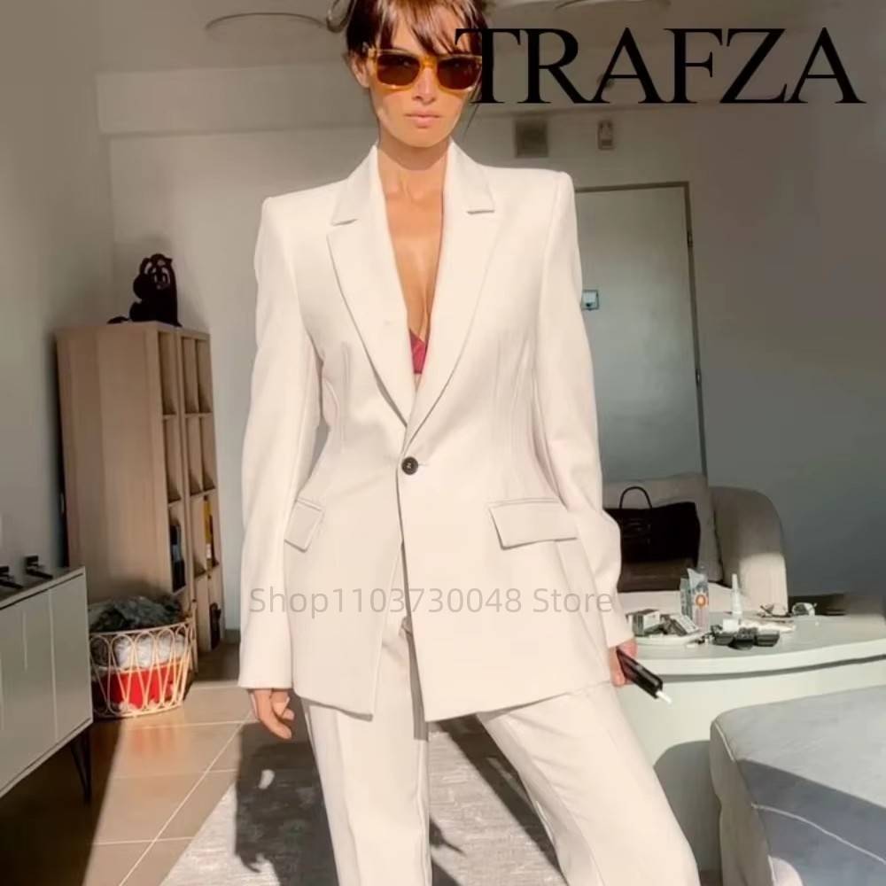 Women Formal Wear Business - Modischer Büro-Damenanzug Blazer und Hose Formeller