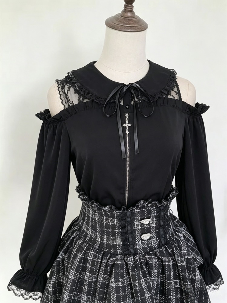 Formal Wear Japan Women - Süße JK-Bluse für Damen, Japanischer Kawaii-Lolita-Stil