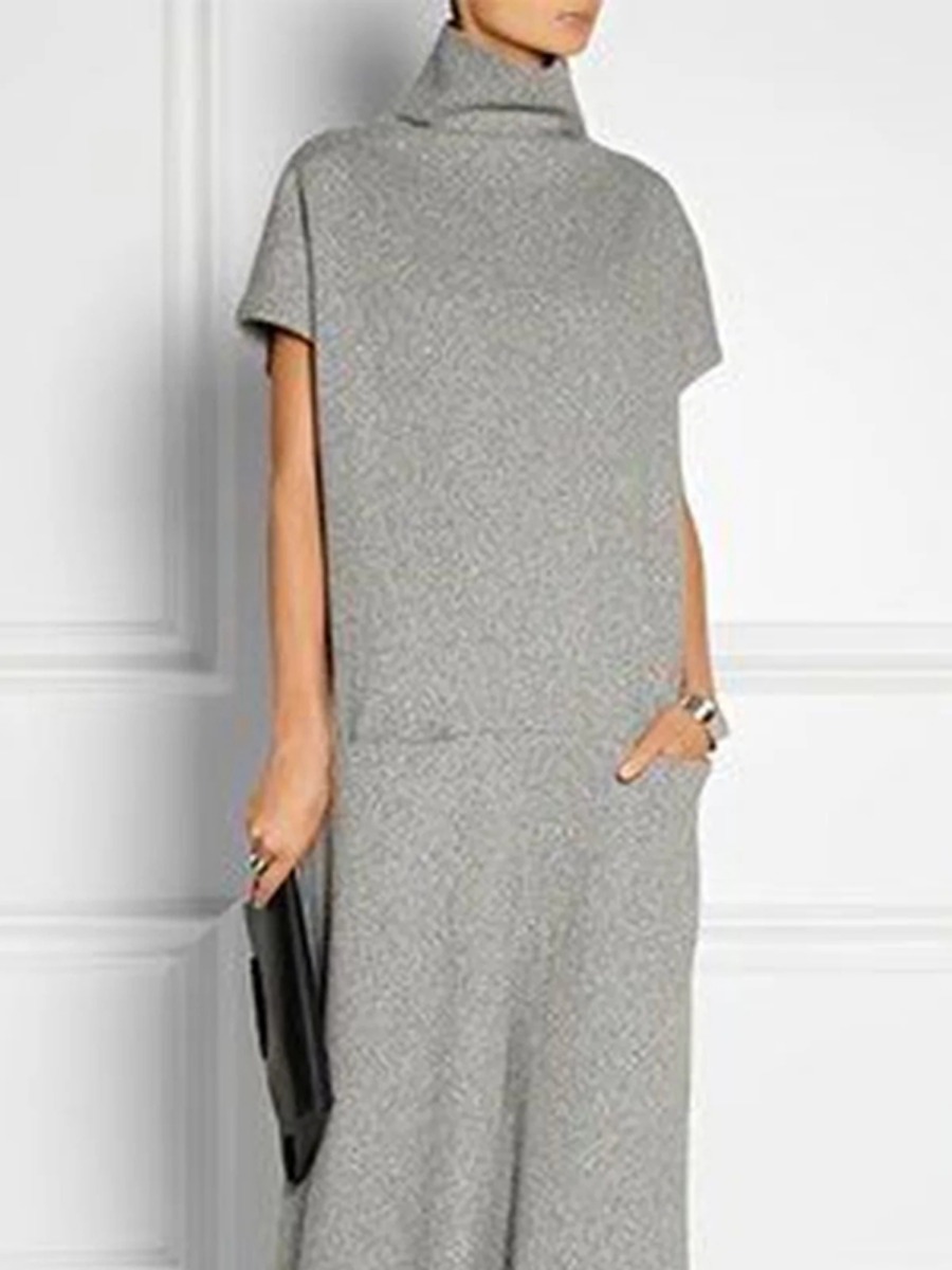 Freeacy Solid Grey Damen-Freiz – Women Formal Wear Zara Bewertung und Preis