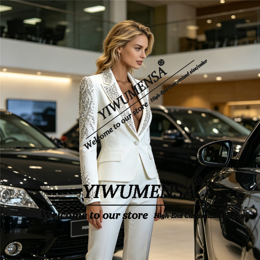 Luxuriöse Damenanzüge 2-teilig – Women Formal Wear Business Bewertung und Preis