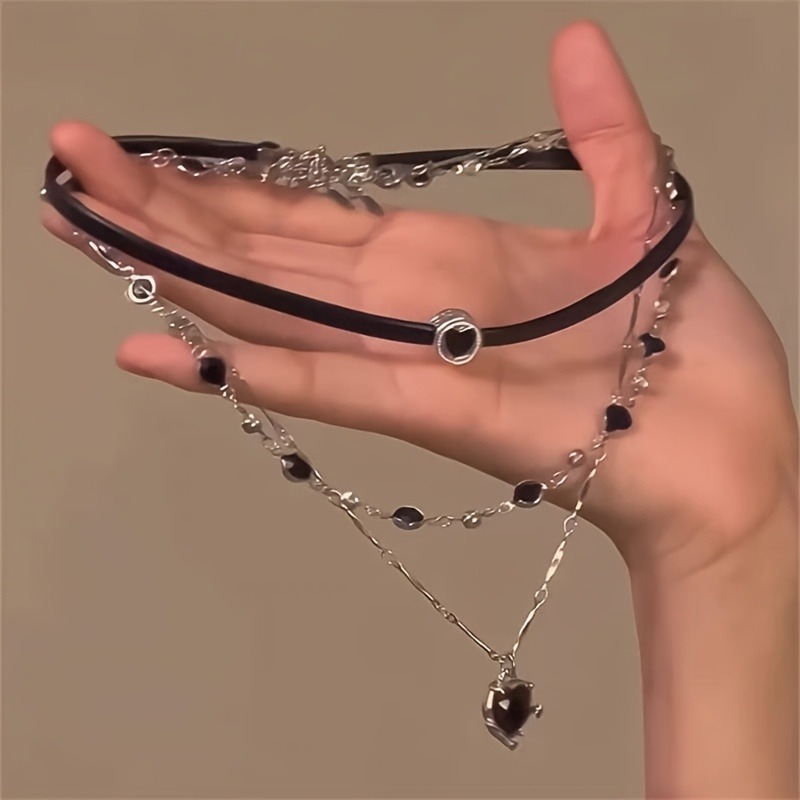 Gotische, geschichtete, herzfö – Formal Wear Jewelry For Women Bewertung und Preis
