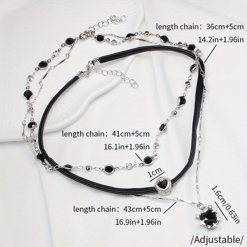 Gotische, geschichtete, herzfö – Formal Wear Jewelry For Women Bewertung und Preis