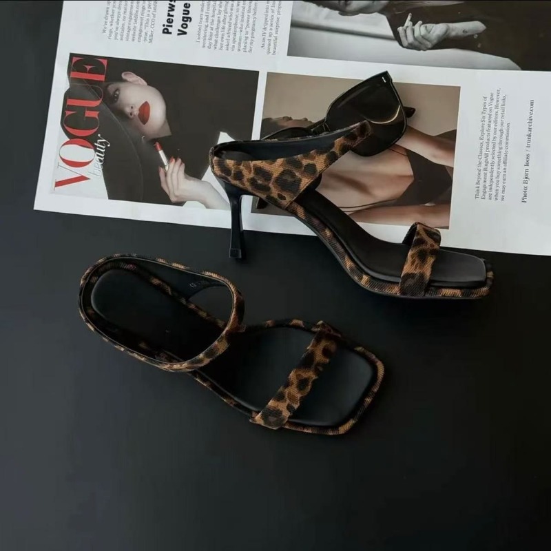 Neue Sommer-Sandalen mit Leopa – Women Formal Wear Heels Bewertung und Preis