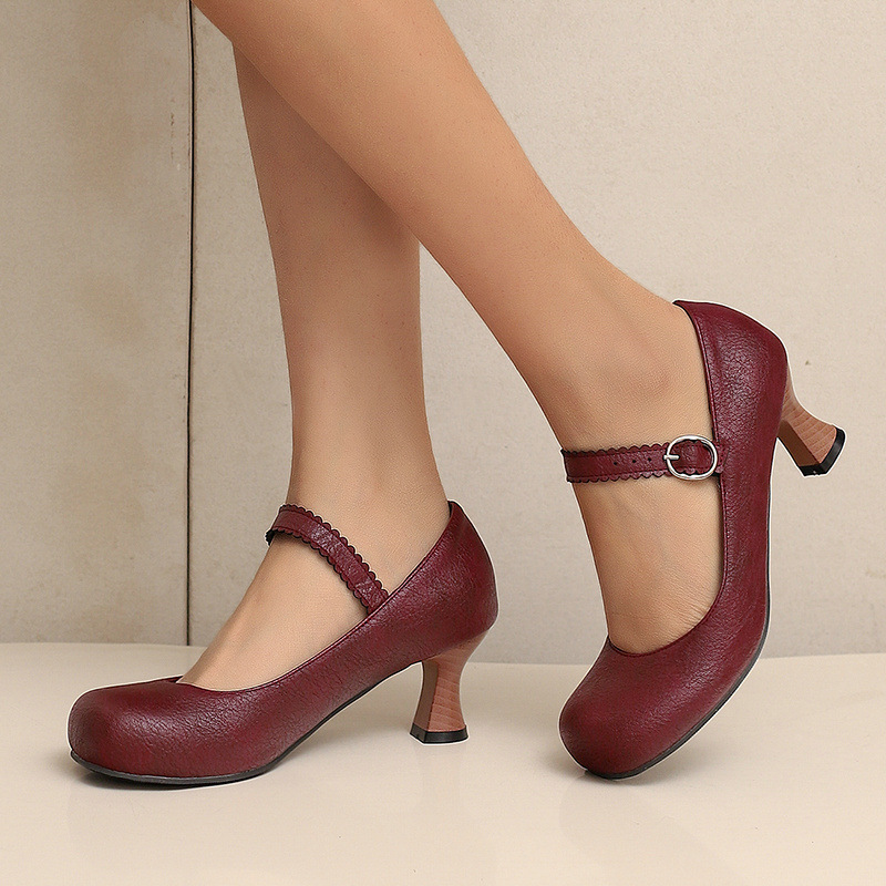 Damen Retro Mary Jane Pumps mi – Women Formal Wear Heels Bewertung und Preis