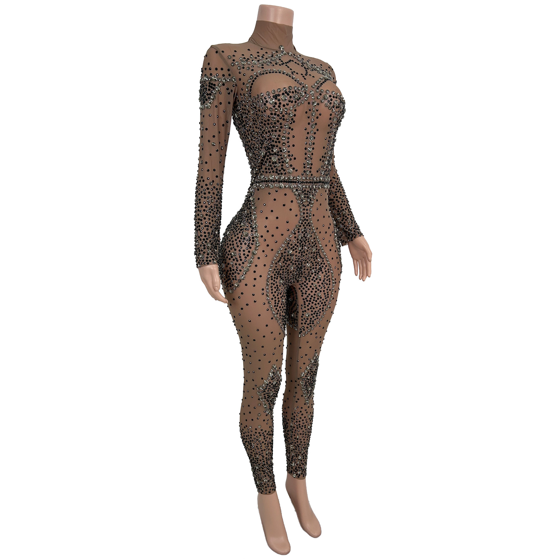 Glitzernder Strass-Jumpsuit mi – Women'S Formal Wear Jumpsuit Bewertung und Preis