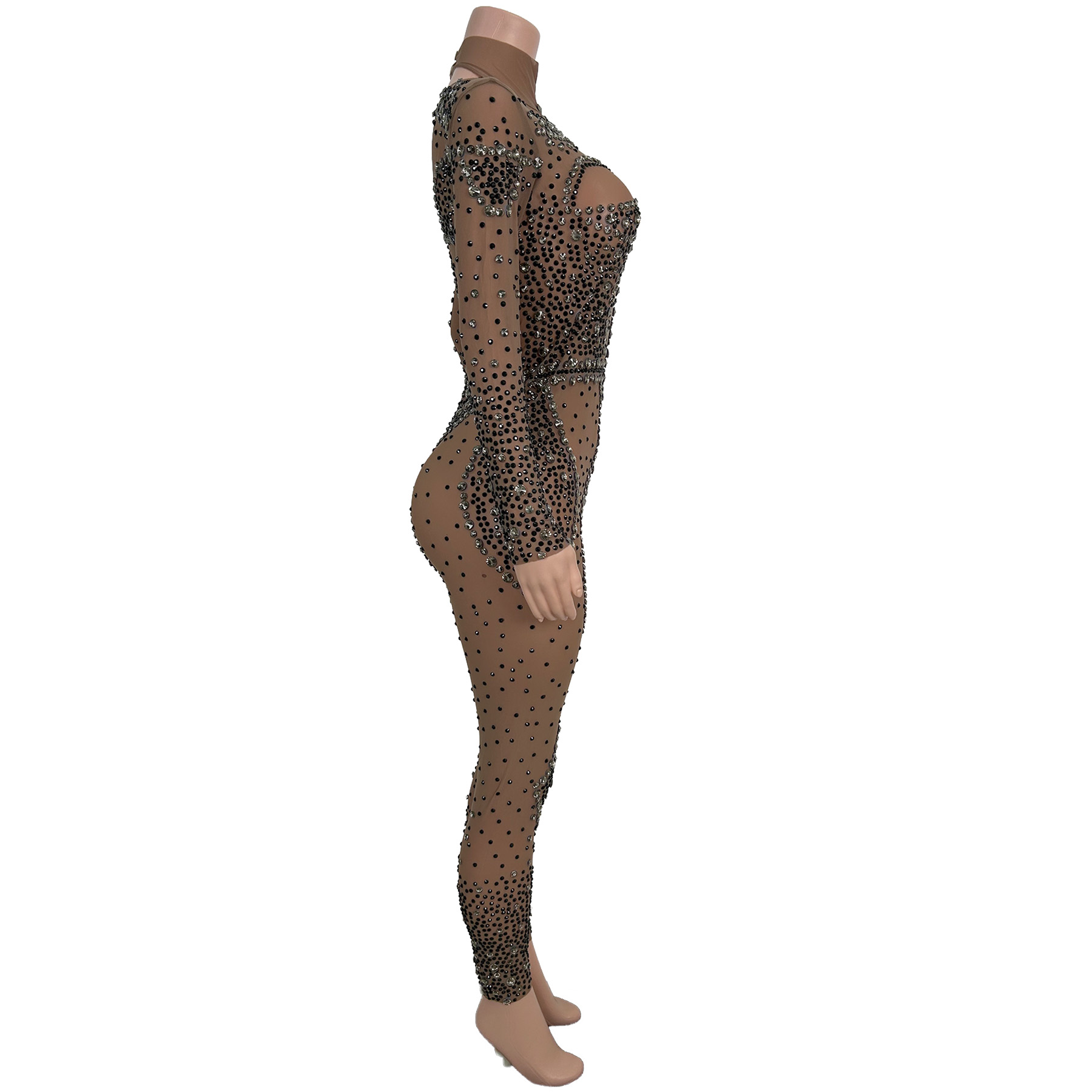 Glitzernder Strass-Jumpsuit mi – Women'S Formal Wear Jumpsuit Bewertung und Preis
