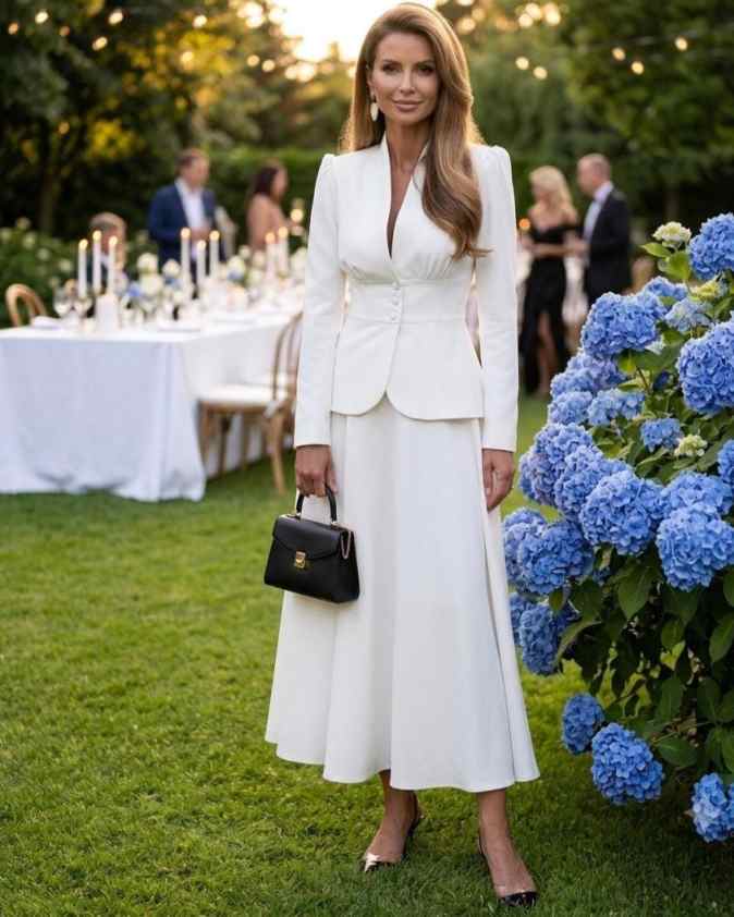 Elegantes Zweiteiler-Damenanzu – Women Formal Wear Business Bewertung und Preis