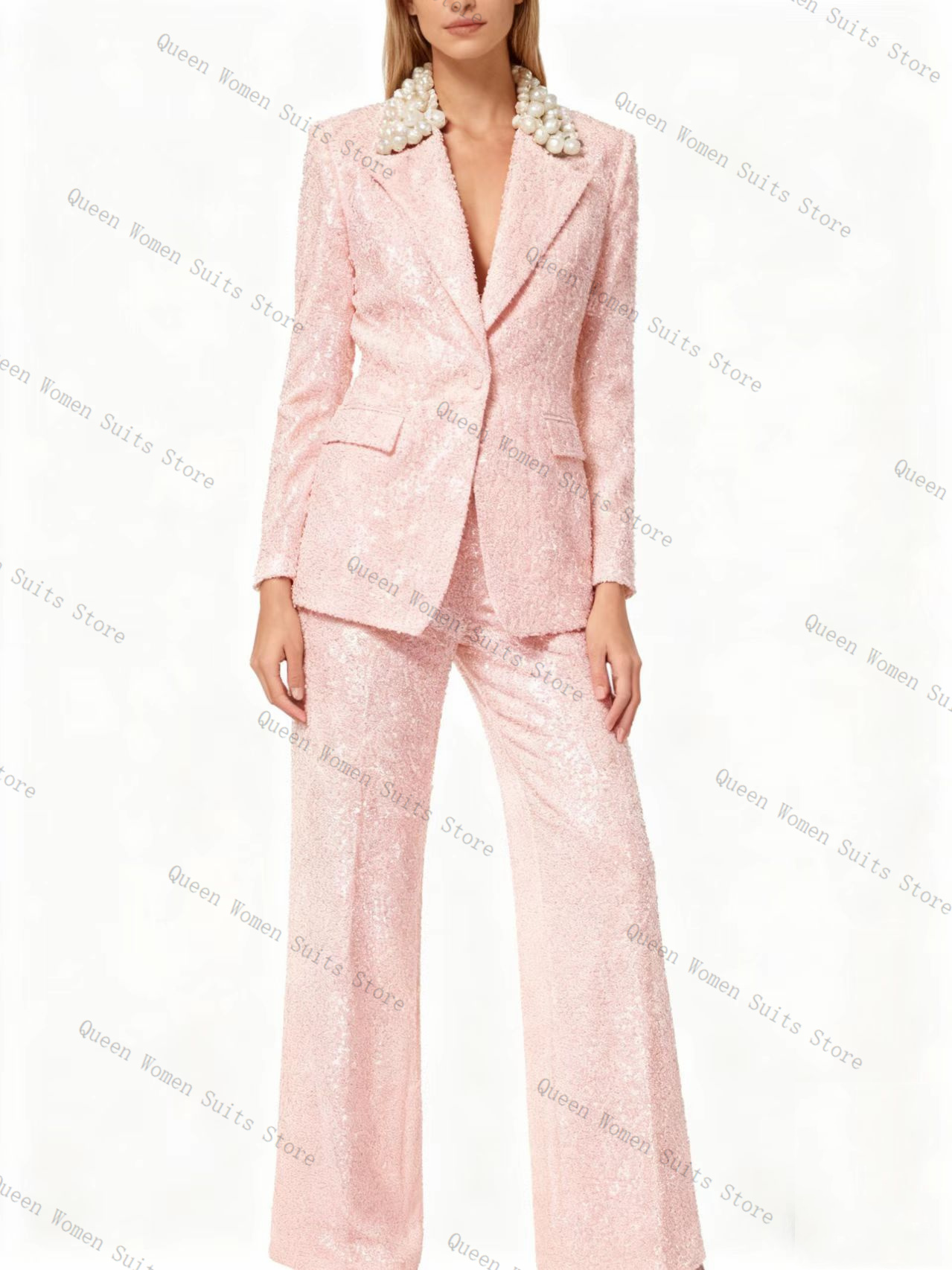 Luxuriöses Damen-Anzug-Set mit – Women Formal Wear Trousers Bewertung und Preis