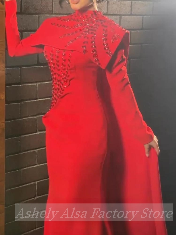 Maßgeschneidertes saudi-arabis – Women'S Red Formal Wear Bewertung und Preis