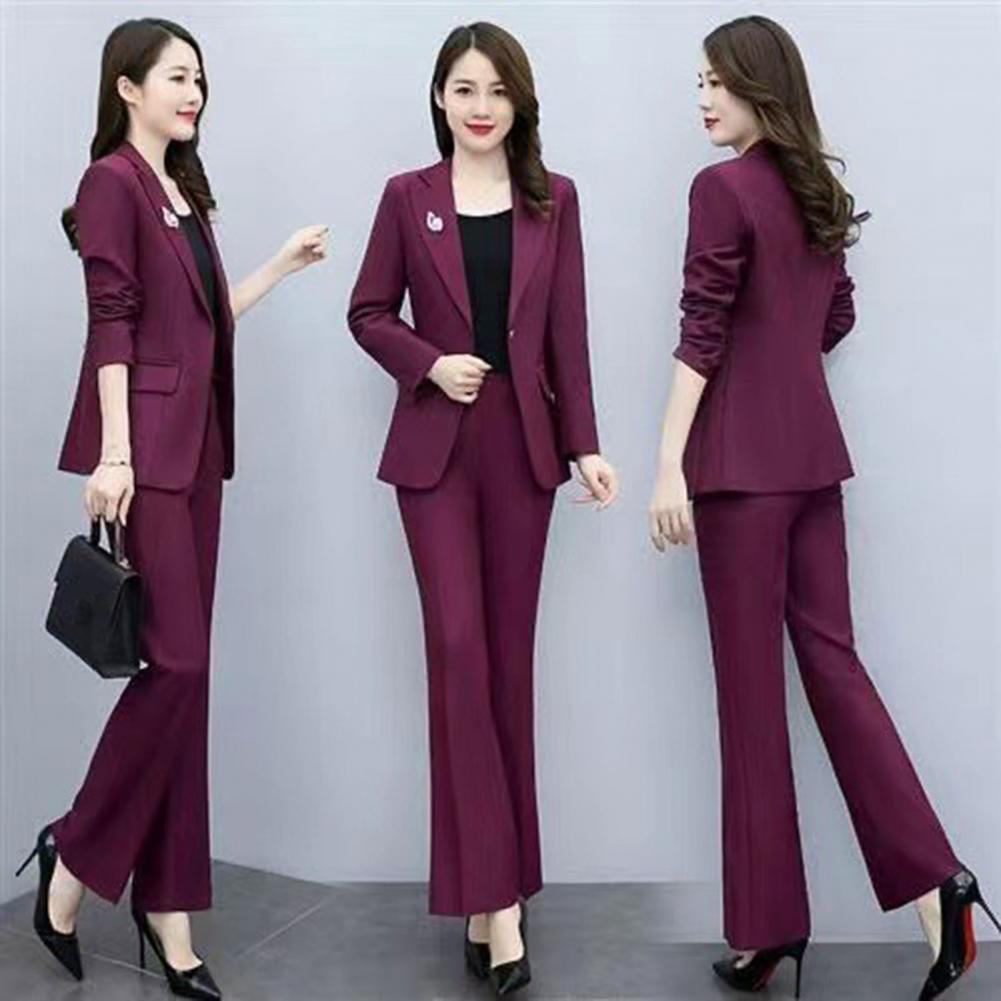 2-teiliges Damen-Anzug-Set mit – Women Formal Wear Trousers Bewertung und Preis