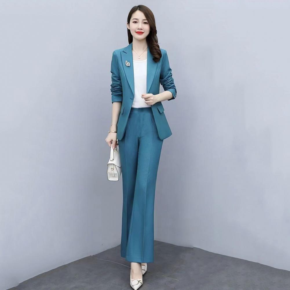 2-teiliges Damen-Anzug-Set mit – Women Formal Wear Trousers Bewertung und Preis